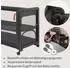 Lionelo Patty 5-in-1 Reisebett & Beistellbett mit Matratze, faltbar, bis 15kg (LO-PATTY GREY GRAPHITE)
