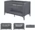 KIKKABOO So Gifted Reisebett 2 Ebenen, grau (65x125cm)
