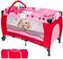 TecTake Kinderreisebett Hund mit Wickelauflage