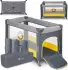 Lionelo Stefi - Bettchen 2 in 1 yellow/grey