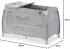 Hauck Play N Relax Center quilted grey