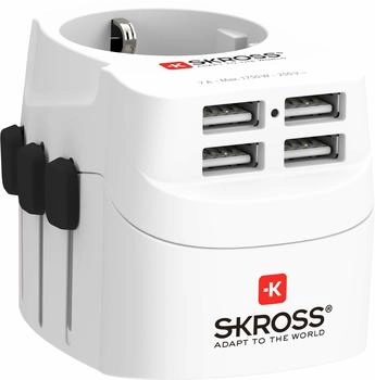 Skross Pro Light USB Reiseadapter mit 4 USB Anschlüssen (1302461)