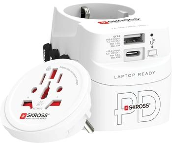 Skross Pro Light USB AC45PD World Reiseadapter (1.302474)