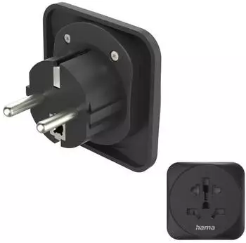 Hama Reiseadapter 3-polig Typ E/F Universal (00223454)