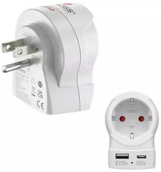 Hama Reiseadapter EU auf US, USB-C (PD) 20W (00223479)