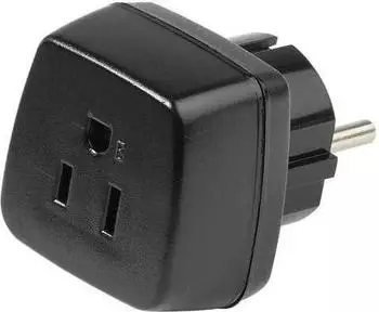 Vivanco Reisestecker Typ B (USA/CAN/JPN) auf Typ F (DE/AT/NL) (34436)