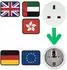 Hama Reisestecker UK/Typ G auf Deutschland/Typ F, weiß (00223452)