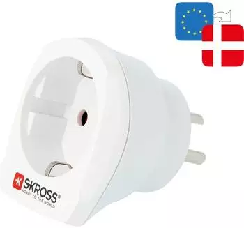 Skross Reiseadapter Europa nach Dänemark Typ K 16A (1.500232-E)