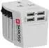Skross MUV USB 4xA Reiseadapter, weltweit, weiß (1302961)