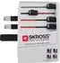 Skross MUV USB 4xA Reiseadapter, weltweit, weiß (1302961)