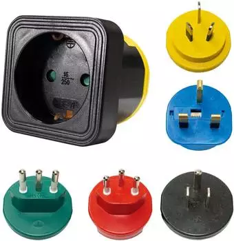 AS Schwabe Stecky Weltreiseadapter 5 L&auml;ndermodule 230V 16A IP20 (90253)