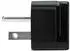 Intirilife Steckdosen-Adapter Typ B Schuko, 4er-Set, schwarz (DE-142553)