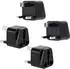 Intirilife Steckdosen-Reiseadapter UK Typ G auf Schuko, schwarz, 4er-Set (DE-142552)