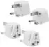 Intirilife Steckdosen-Adapter UK Typ G auf Schuko, weiß, 4er-Set (DE-142547)