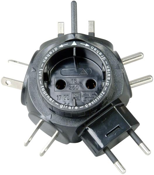 Kopp Travel Star Adapter, schwarz (1722.0501.2)