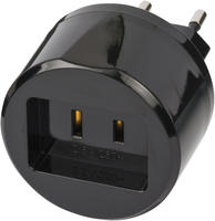 Brennenstuhl Adapter "Reisestecker USA - Euro mit 2,5 A Sicherung"