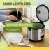 GOURMETmaxx 14655 Reiskocher inkl Dampfeinsatz