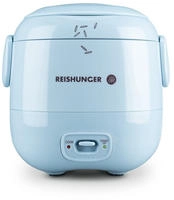 Reishunger Mini Reiskocher (0,3 l) | Hellblau | Elektrischer Reiskocher f&uuml;r 1-2