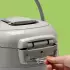 Reishunger Digitaler Reiskocher 1,5l grau + Reis 200g inkl Kochbuch + Reiswaschschüssel