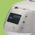 Reishunger Digitaler Reiskocher 1,5l grau + Reis 200g inkl Kochbuch + Reiswaschschüssel
