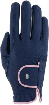 Roeckl Reithandschuh Lona Navy/Vintage Pink für Damen (01-301336-5802-8)
