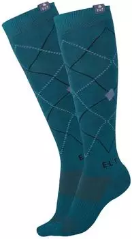 ELT by Waldhausen Reitsocken Argyle Socken (32603) petrolblau