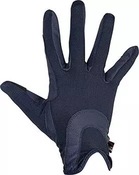HKM Grip Mesh Reithandschuhe dunkelblau