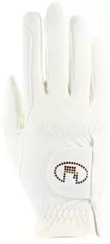 Roeckl Marne Handschuh weiß/regenbogen
