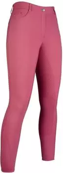 HKM Sunshine Reithose mit Silikon-Kniebesatz (HKM12709) rot