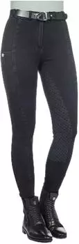 HKM Harbour Island Denim Silicon Full Seat Breeches schwarz