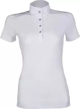 HKM Premium Polo Pullover (12706) weiß
