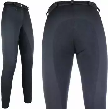 HKM Winner Fleecegefütterte Atmungsaktive Softshell Winterreithose (HKM2663) schwarz