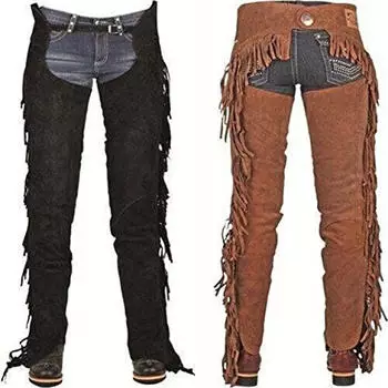 HKM Showchaps Fransen9100 Hose schwarz M