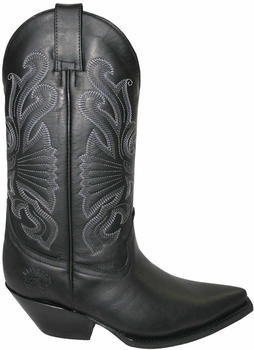 Grinders Western-Cowboystiefel schwarzem Leder Buffalo EU40