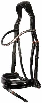 Harry's Horse Hoofdstel Rosegold Lacque II schwarz