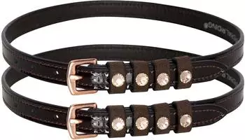 Imperial Riding Spur Straps IRH Pardouz Patent braun
