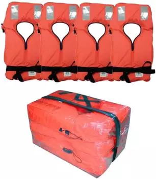 LALIZAS Rettungswesten-Set 100N, 4er-Pack (71223)