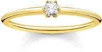 Thomas Sabo TR2312-414-14 Damenring goldfarben mit wei&szlig;em Stein