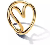 Pandora 163288C00 Ring f&uuml;r Damen Herz Goldfarben