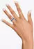 Swarovski Matrix Ring Rundschliff blau