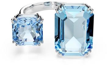 Swarovski Millenia Offener Ring (56941) Oktagon-Schliff/blau/rhodiniert
