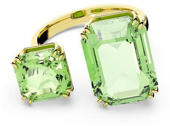 Swarovski Millenia Offener Ring (56941) Oktagon-Schliff/grün/Goldlegierungsschicht