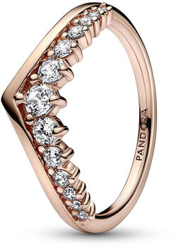 Pandora Timeless Wishbone Schwebender Pav&eacute;-Ring ros&eacute;gold