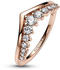 Pandora Timeless Wishbone Schwebender Pavé-Ring roségold