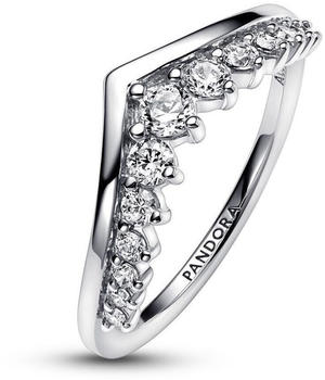 Pandora Timeless Wishbone Schwebender Pav&eacute;-Ring silber