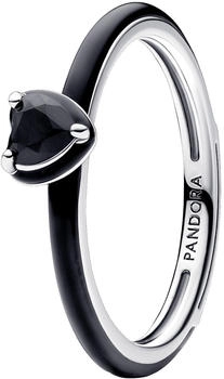 Pandora ME Schwarzes Chakra Herz Ring (193088C01)