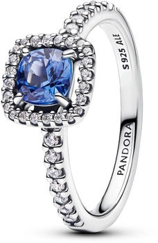 Pandora Funkelnder Eckiger Blauer Strahlenkranz Ring (193555C01)