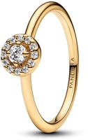 Pandora 163554C01 Damen-Ring Runder Pav&eacute; Heiligenschein Goldfarben