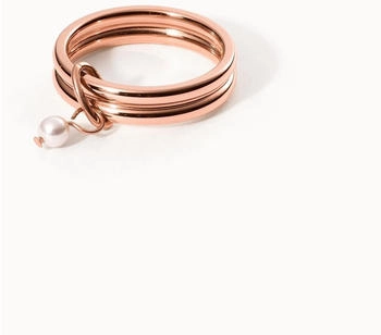 PURELEI Pure Pearl Anxiety Perlenring roségold
