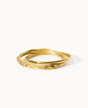PURELEI Double Match Anxiety Ring gold